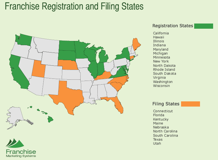 Franchiseregistrationstates - Fms Franchise Marketing Systems