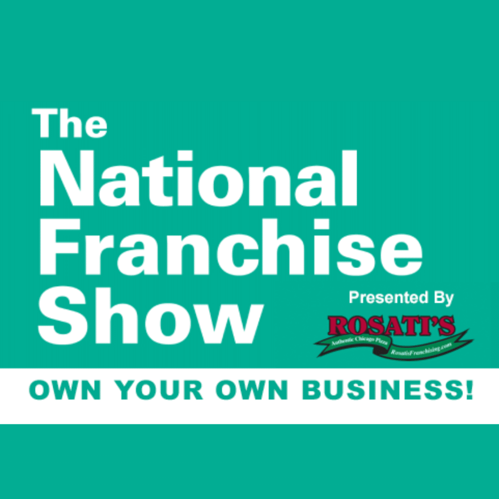 National Franchise Show in Chicago official banner with logo, dates and franchise exhibits.