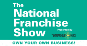 National Franchise Show in Houston official banner with logo, dates and franchise exhibits.