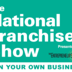 National Franchise Show In Orlando Official Banner With Logo, Dates And Franchise Exhibits.