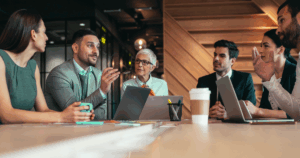 Business owners learning ethical franchising strategies.