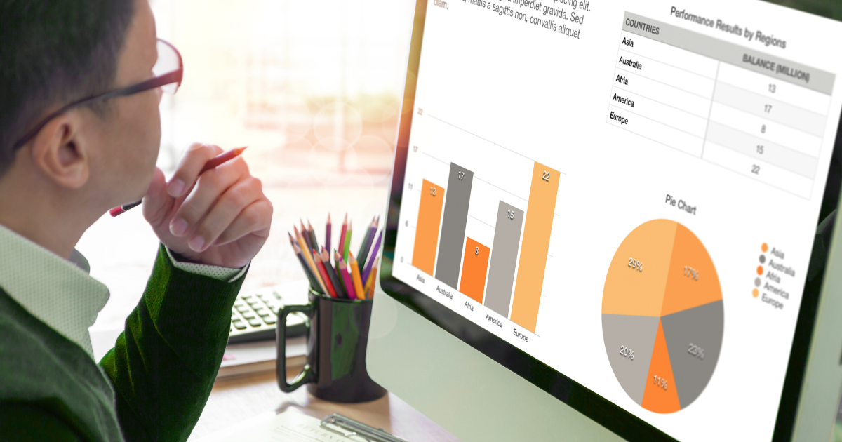 Business owner using digital tools for franchises to track growth and performance across multiple locations.