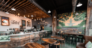 Foxtail Coffee café interior highlighting brand consistency in a franchise growth case study